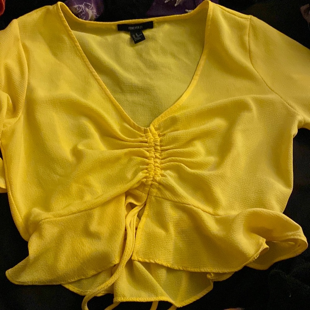 Yellow blouse